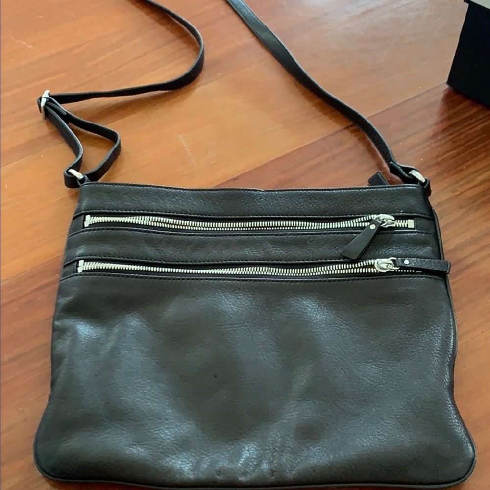 Black messenger bag